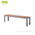 304 # acero inoxidable con muebles de madera de teca